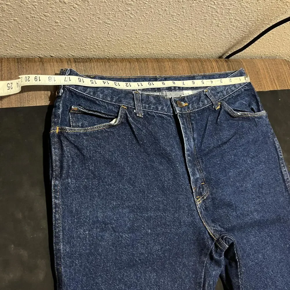 Vintage Talon Jeans Mens 38x32 Straight Leg Denim Pants Classic 1970s 1980s Lee